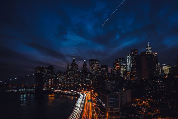 Cityscape at night 